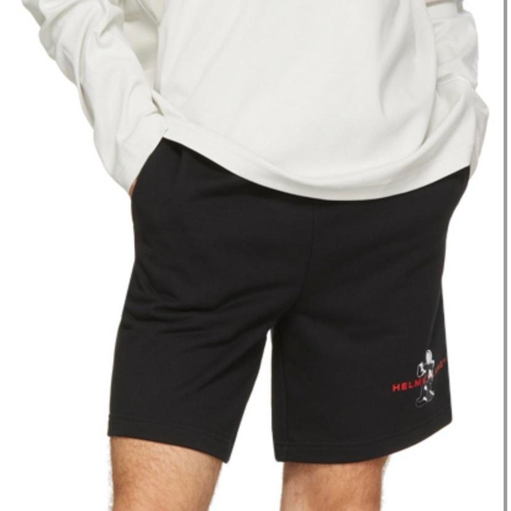 Helmut Lang Black Casual Sweat Shorts